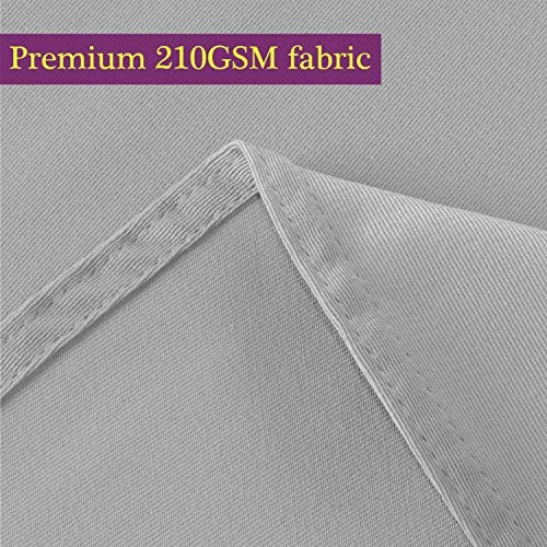 210GSM Round Table Cloth, Water Resistance Microfiber 90" (Round) Silver