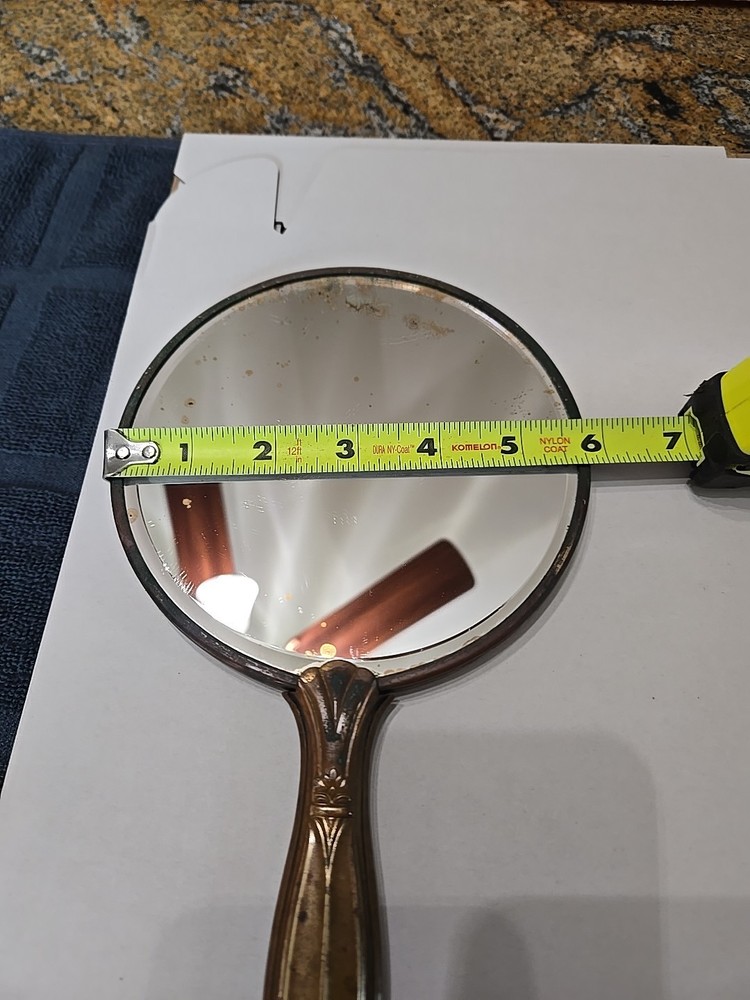vintage hand-held vanity mirror