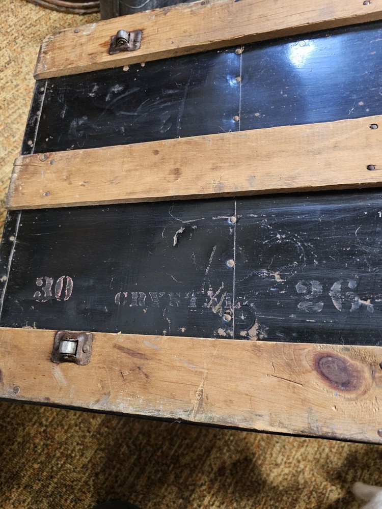 antique steamer trunk