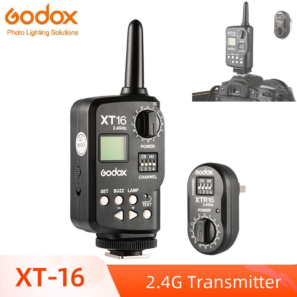 Godox XT-16 2.4G Flash Transmitter Receiver Kit For Studio Head Flash Monolight