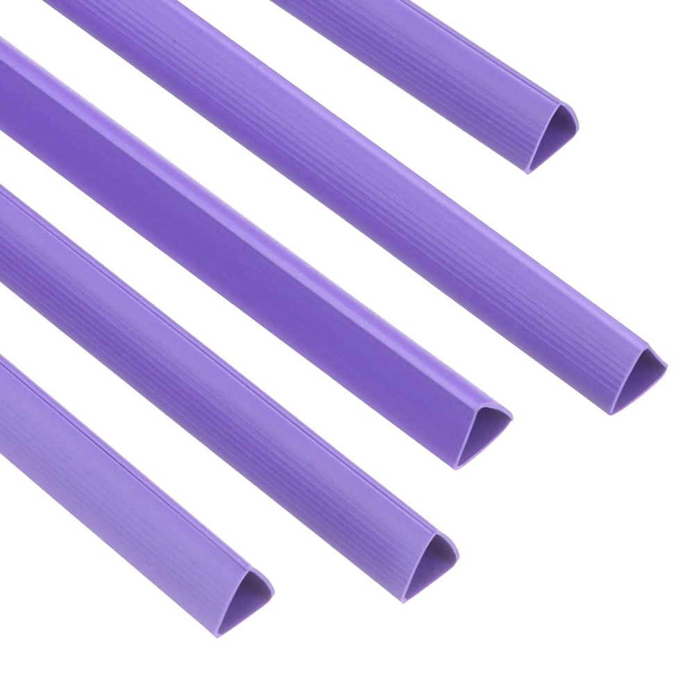 30Pcs Binding Bars, 10mm Binding Bars 70 Sheets Capacity, Purple