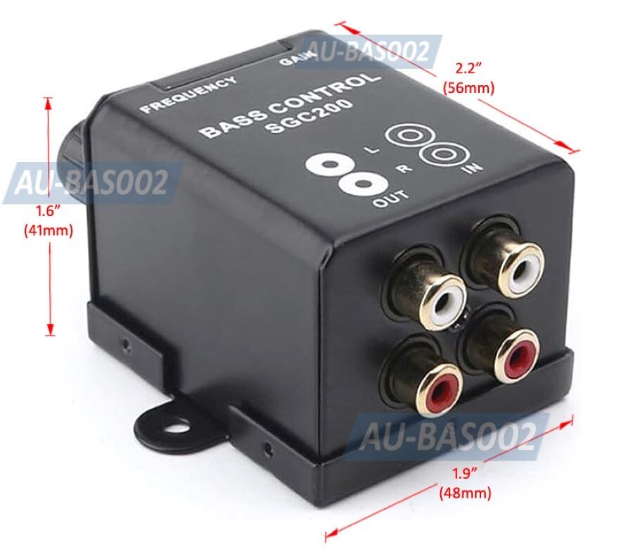 Easy Bass Level Controller Dial Inline RCA Level Remote for Amp Subwoofer
