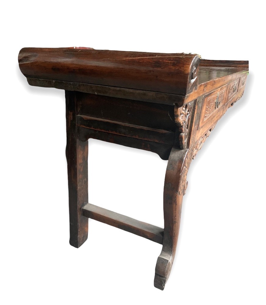 Large Antique Chinese Buffet Table