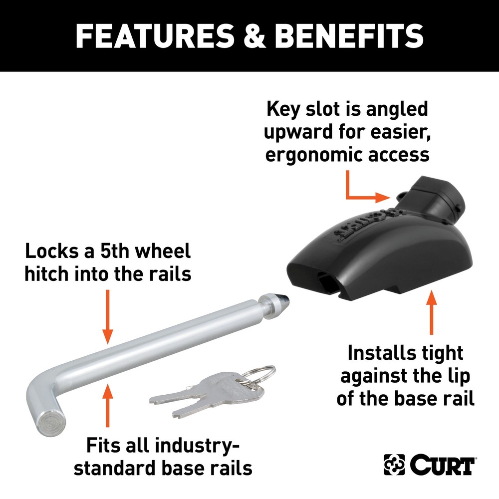 Curt 5th Wheel Hitch Lock (1/2" Diameter Pin)