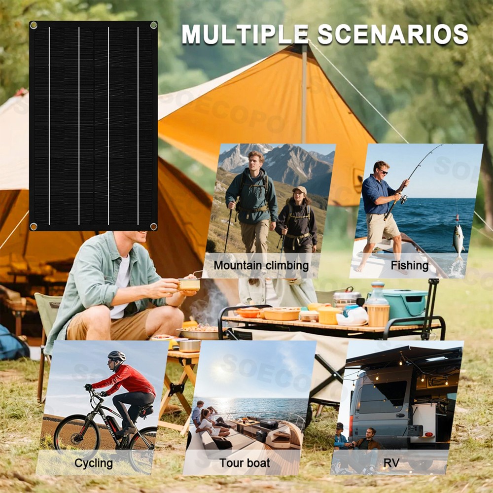 1600W Solar Panel Kit - 2 x 800W + 100A Controller + Extension Cord Multi-Scene