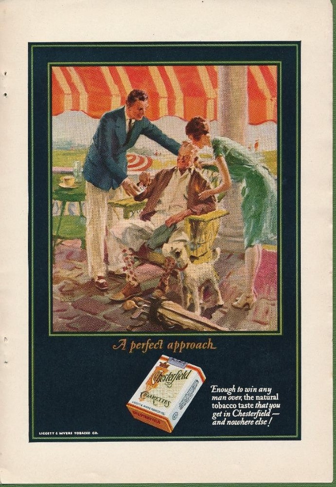 Magazine Ad - 1927 - Chesterfield Cigarettes