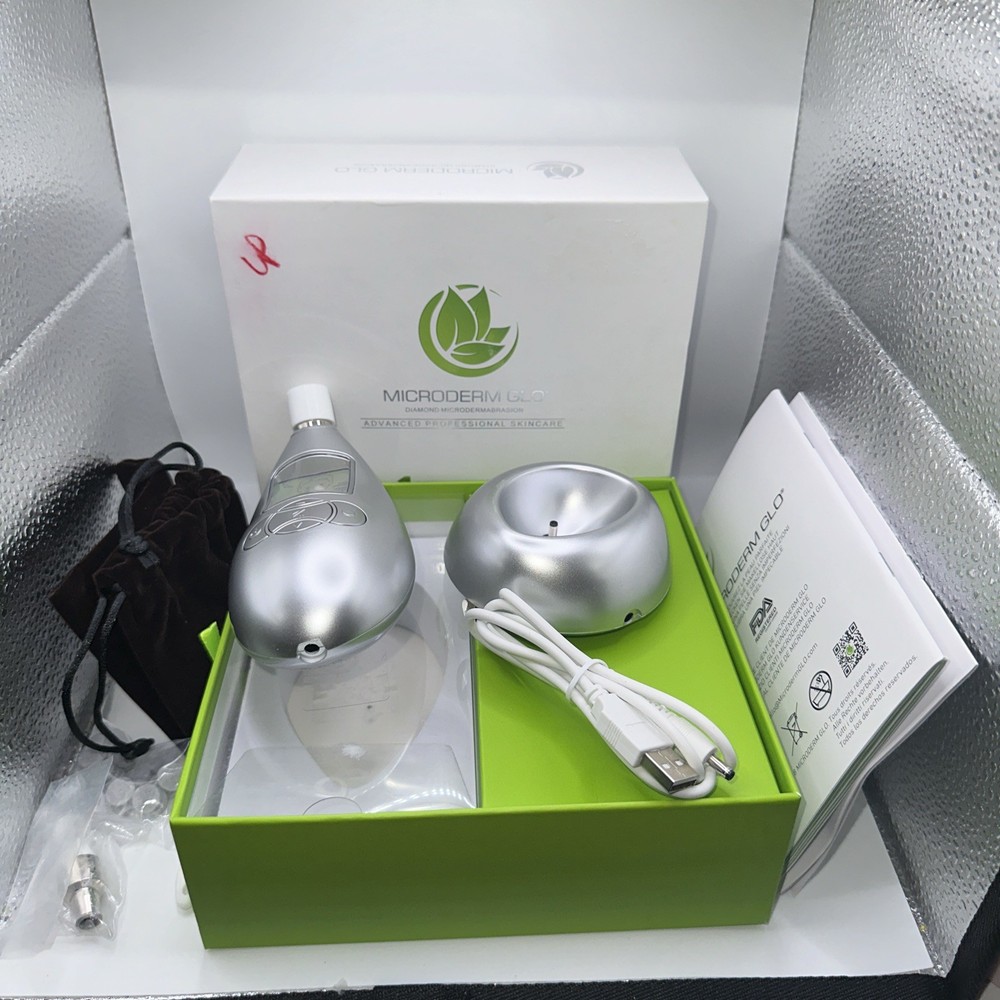Microderm GLO Diamond Microdermabrasion Machine and Suction Tool open box