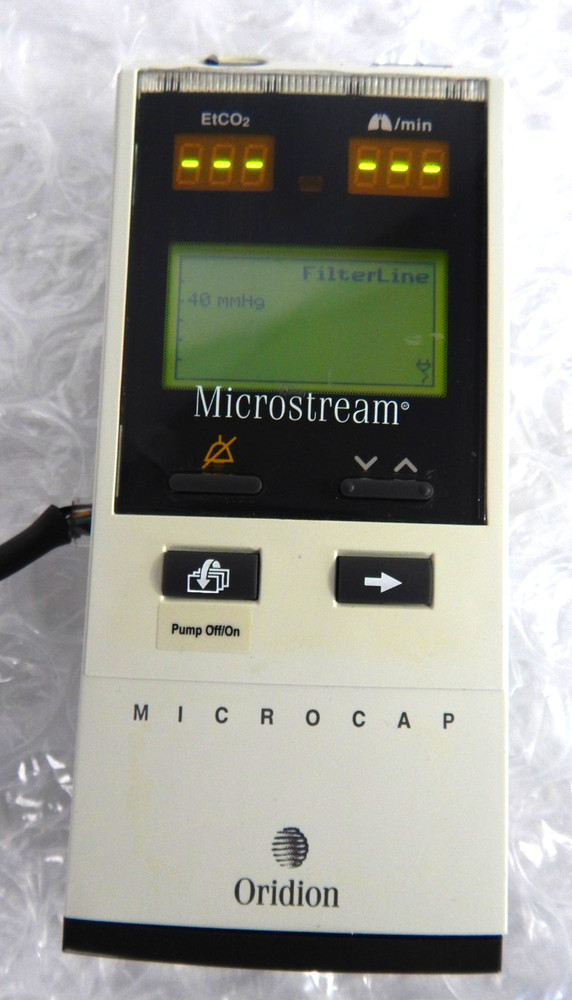 ORIDION MICROCAP HANDHELD CAPNOGRAPH S/N 175