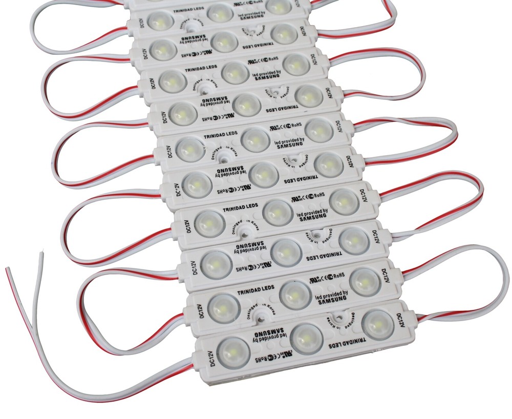 LED Samsung Module Warm White Cold Supply 230V 12V 1,5W Advertising Lighting