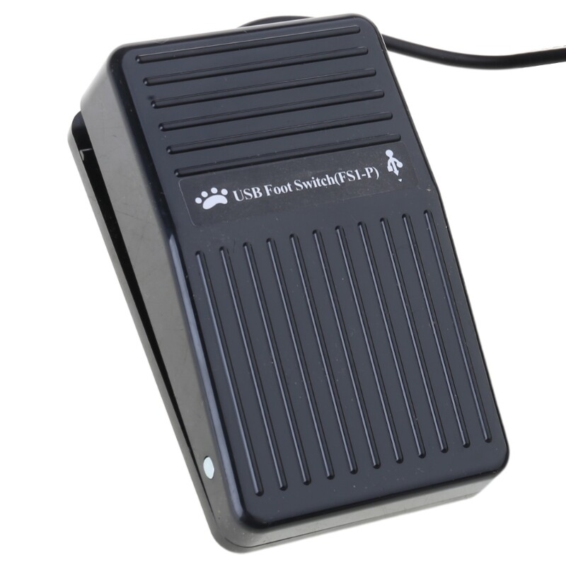 Ergonomic USB Foot Pedal Treadle with Customizable Functions for PC Users