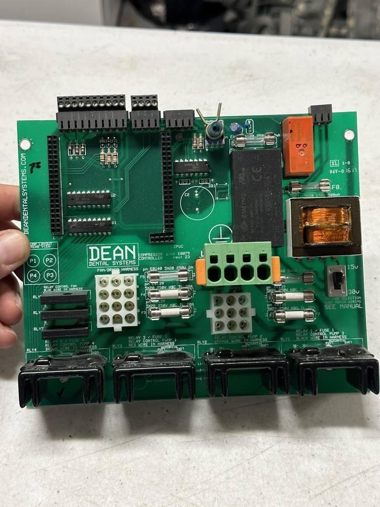 DEAN DENTAL SYSTEMS P/N:E0079 CONTROLLER CIRCUIT BOARD 94V.0 Untested