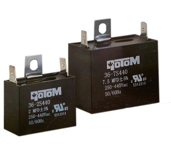 10 MFD 440 VAC CBB61 Square Ceiling Fan Capacitor