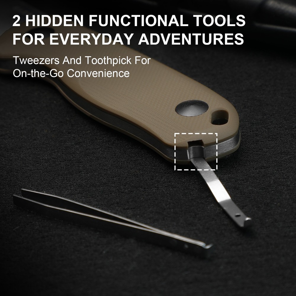 Kizer Drop Bear Fix Clip Point Fixed Knife AEB-L Blade G10 Handle+Sheath 1092A2