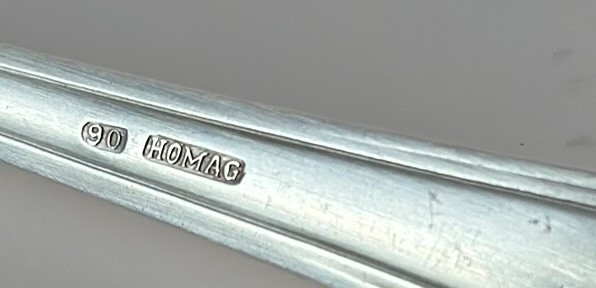 HOMAG 90 Silverplated Flatware Set Vintage Monogram K Serving Pieces