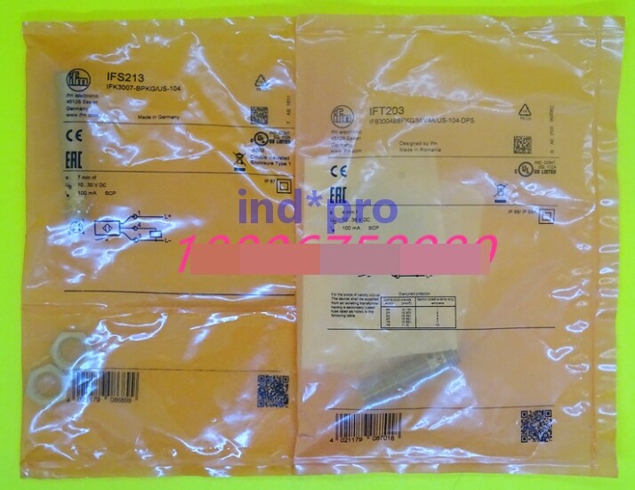 IFS213 Inductive Sensor Threaded Type 10...30 DC PNP New