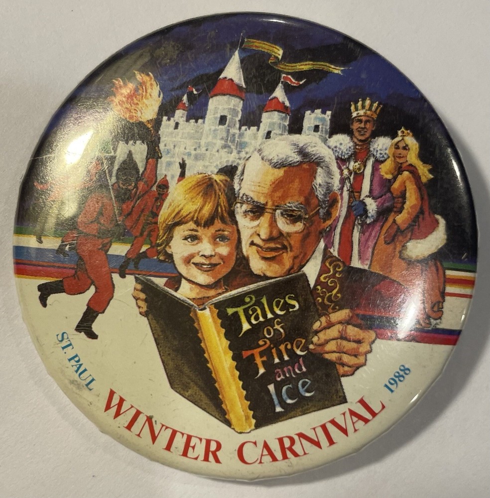 1988 Saint Paul Winter Carnival Pinback Button ~ D