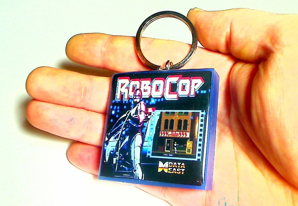 RoboCop Arcade Coin Door accessory Keychain