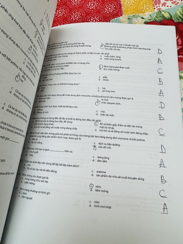 Vietnamese Translated Study Summary for Milady Standard Nail Technology