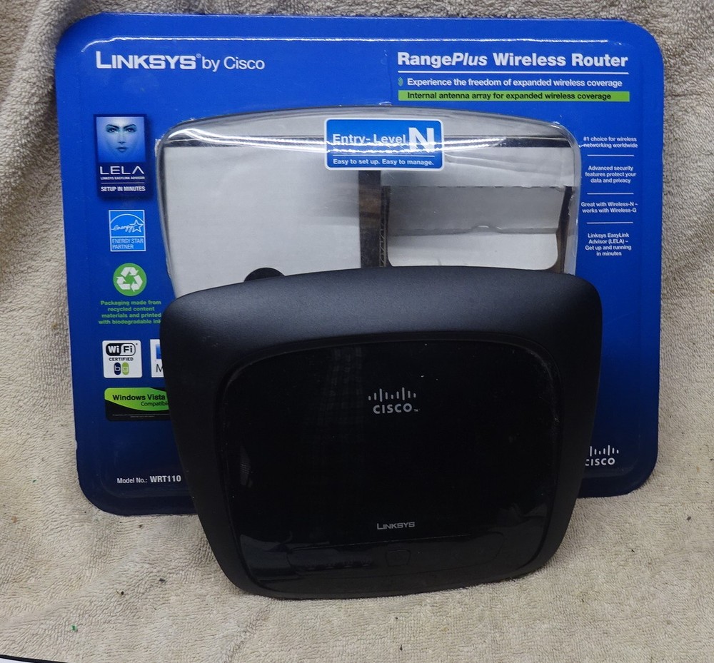 ** LINKSYS by CISCO - Range Plus - WIRELESS ROUTER - Number WRT 110 **