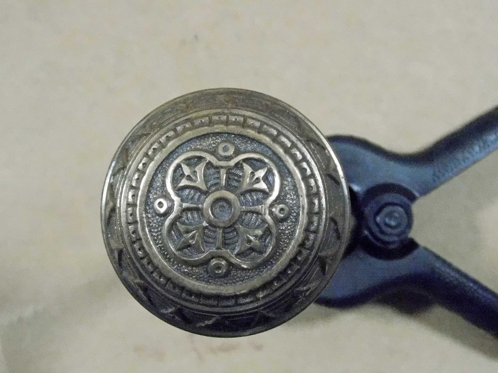 Original Victorian Decorative Bronze Doorknobs