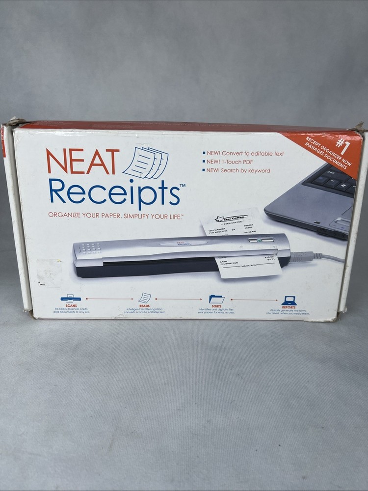 NeatReceipts Mobile Receipt and Document Scanner **No Disc**