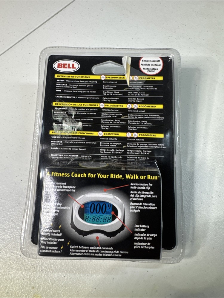 Bell Total fit Speedometer/pedometer New In Box