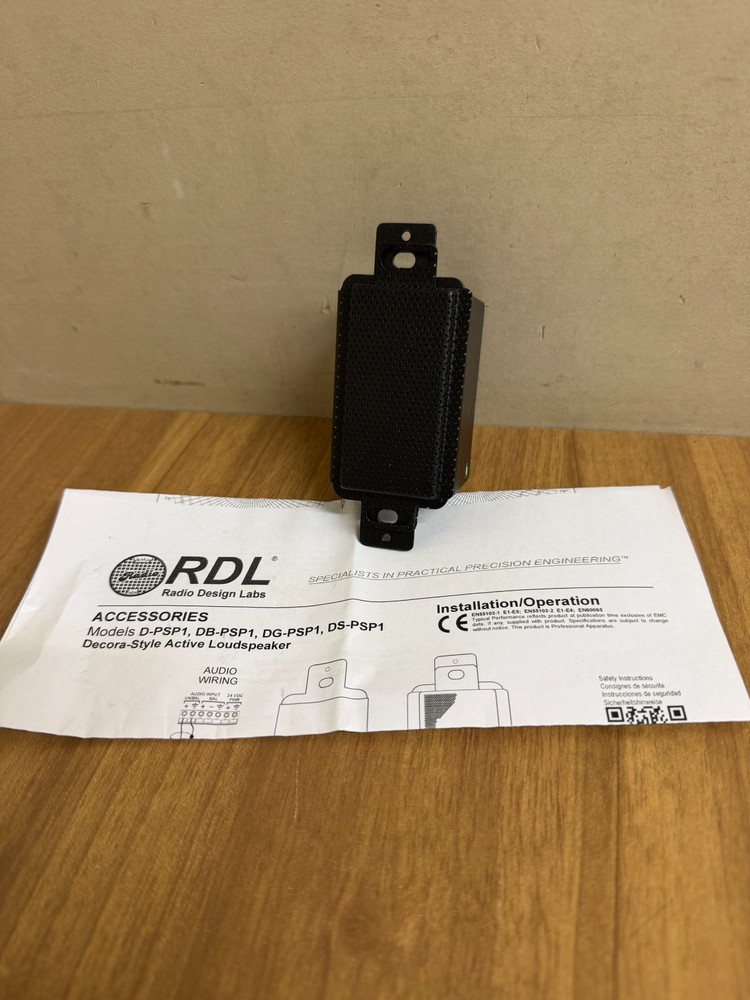 RDL DB-PSP1F Decora-Style Active Loudspeaker/Black