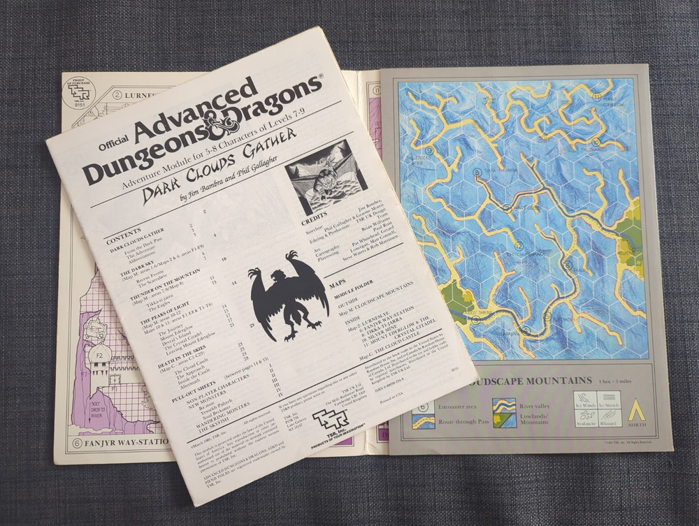 Advanced Dungeons & Dragons Dark Clouds Gather 9151