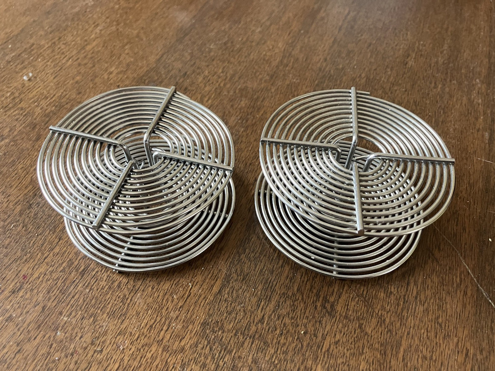 Two stainless 35mm / 36 exp film developing reels