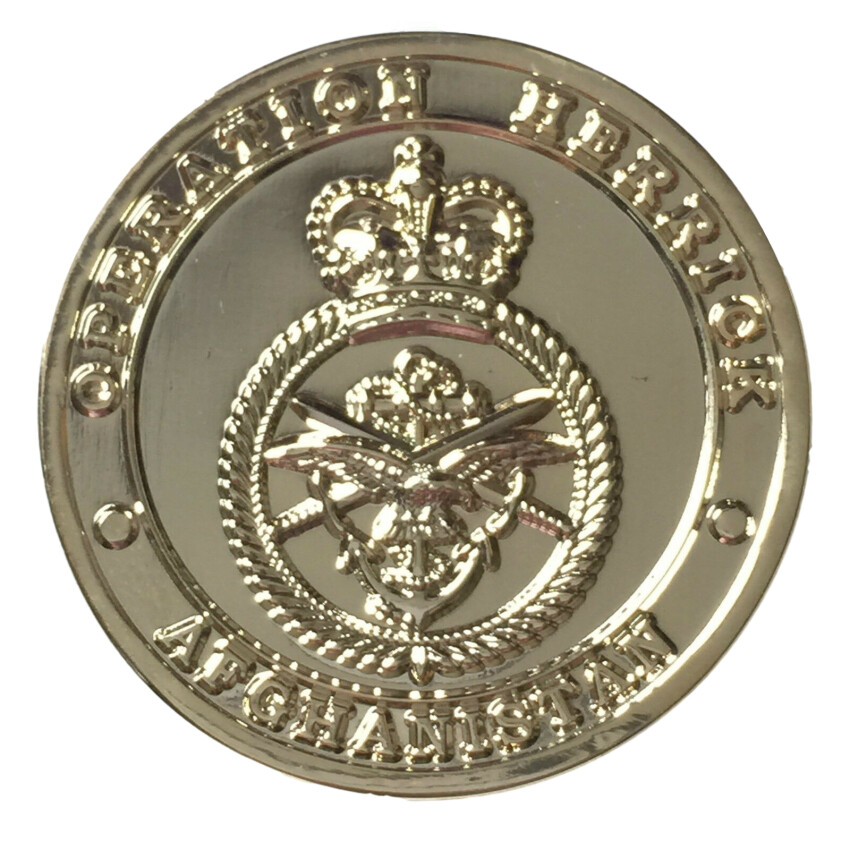 Operation Herrick Afghanistan Collectable Solid Coin *Once Only Special Offer*