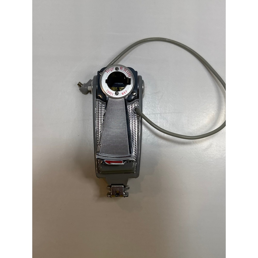 Vintage Soligor BL Deluxe Flash Gun Folding Three Way