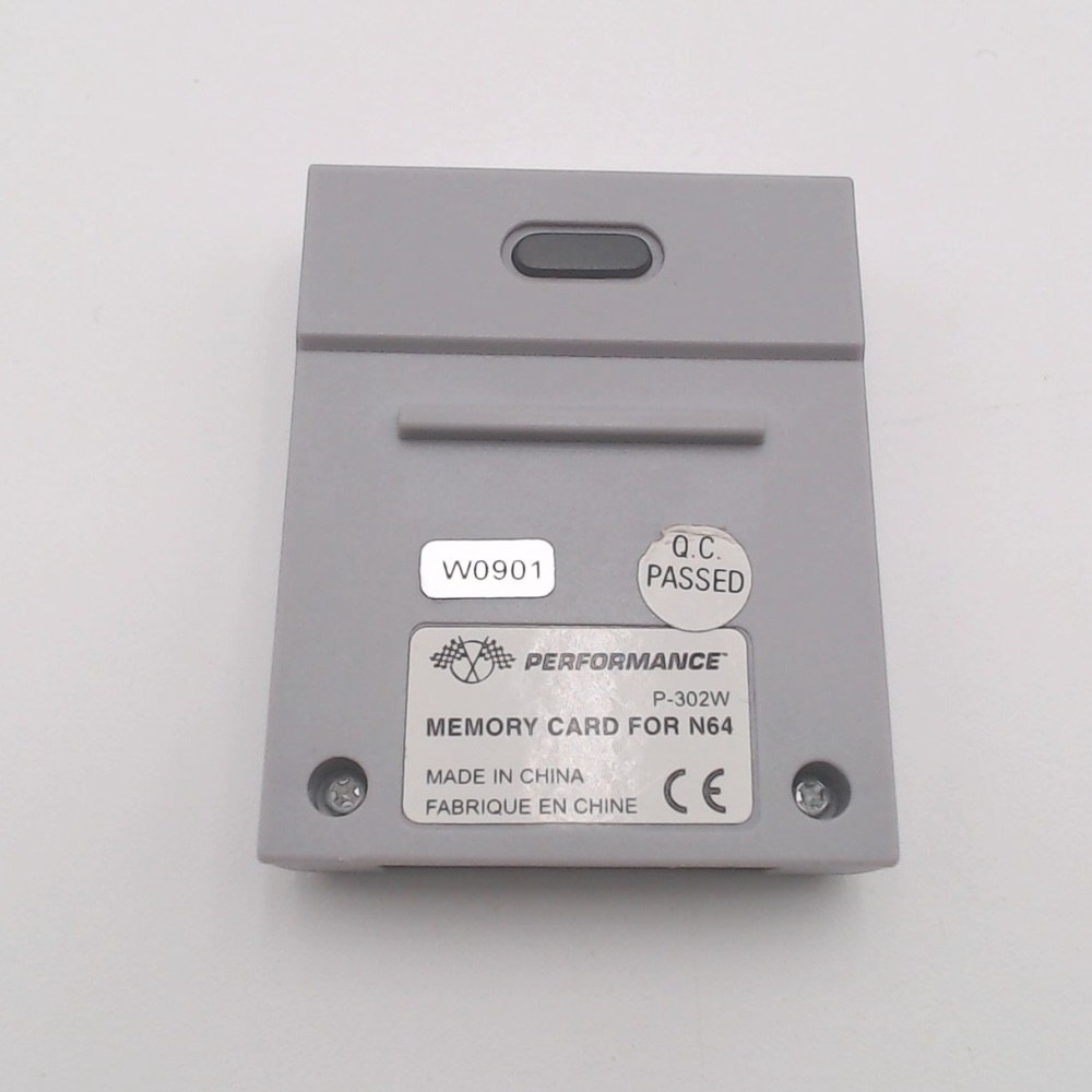 Performance Memory Card - Item Only - Very Good Condition - Tested - N64