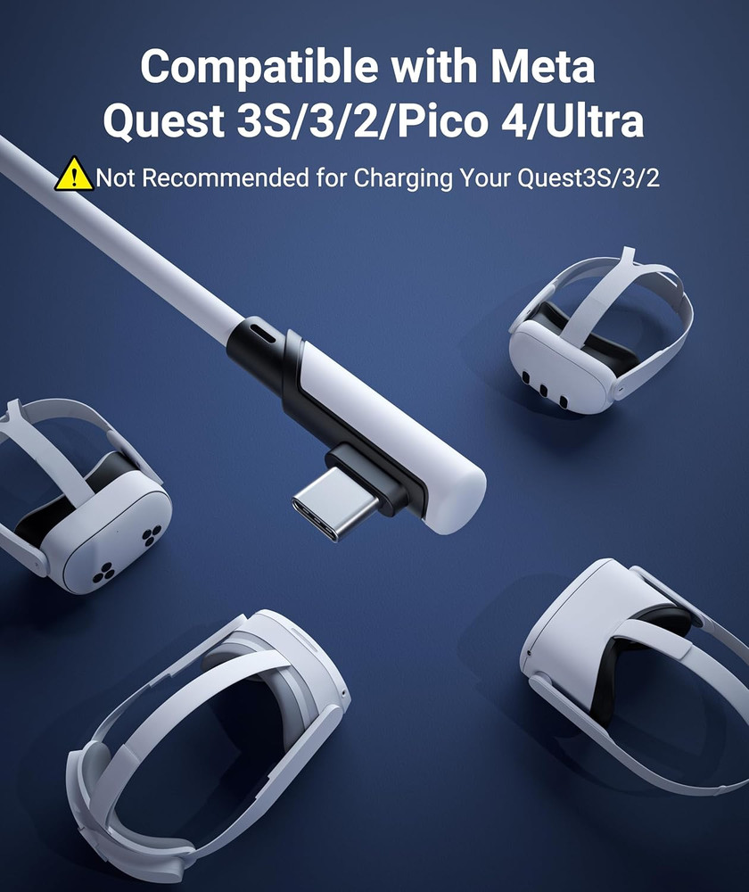Link Cable 16FT for PCVR Compatible with Oculus/Quest 3/Meta Quest 3S, Quest2/Pr