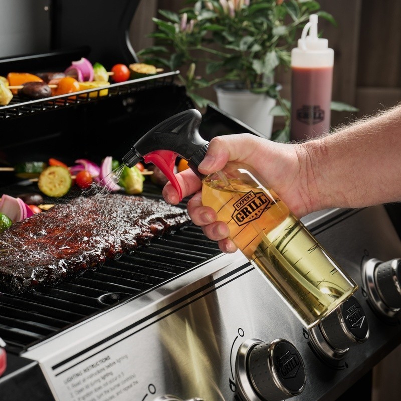 Leak Proof 17oz Spray Bottle 2-Function BBQ Grill Tool Moisture Control New