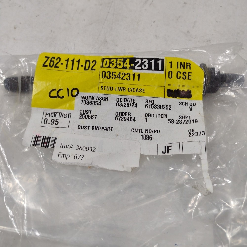 Genuine OEM GM Lower Crankcase Stud 03542311