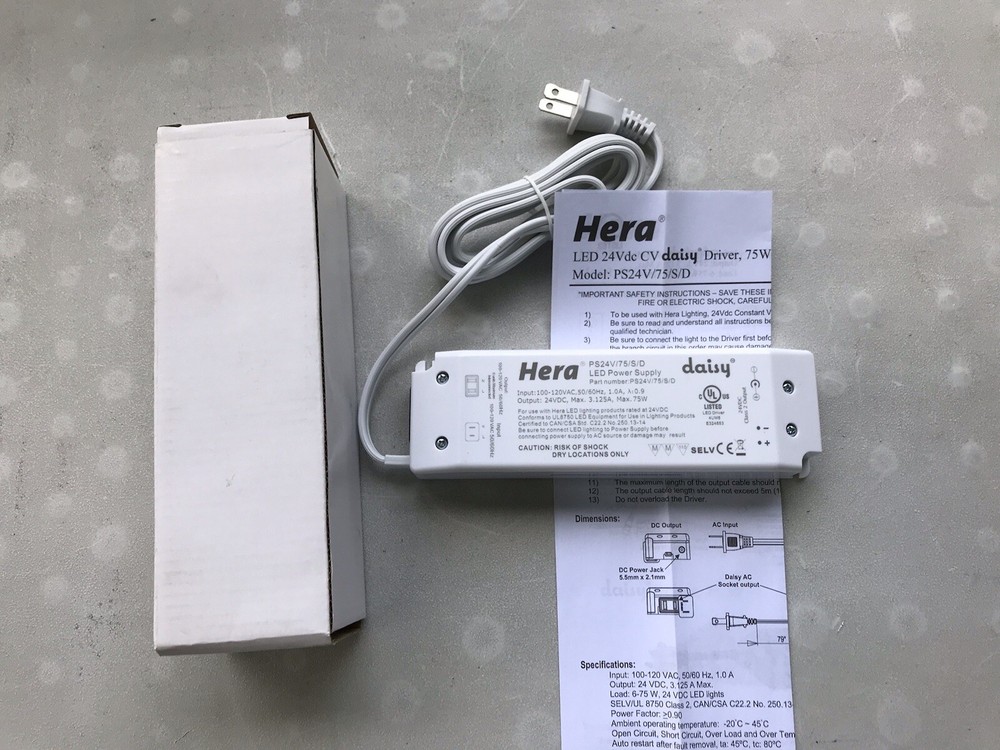 HERA Led Power Supply PS24V/75/S/D