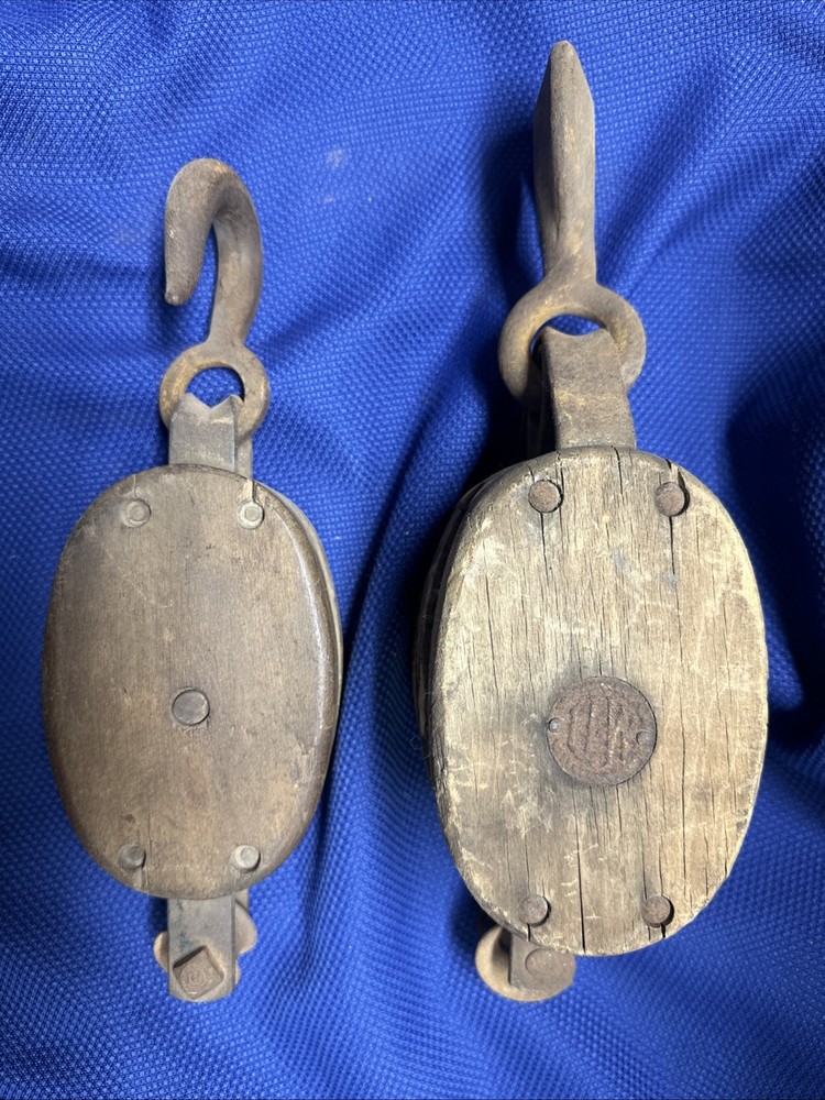 Vintage Block And Tackle Pulleys