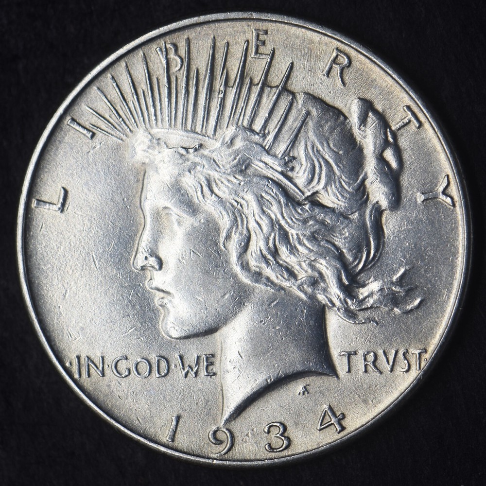 1934-P "High Grade" Peace Silver Dollar $1- COINGIANTS -