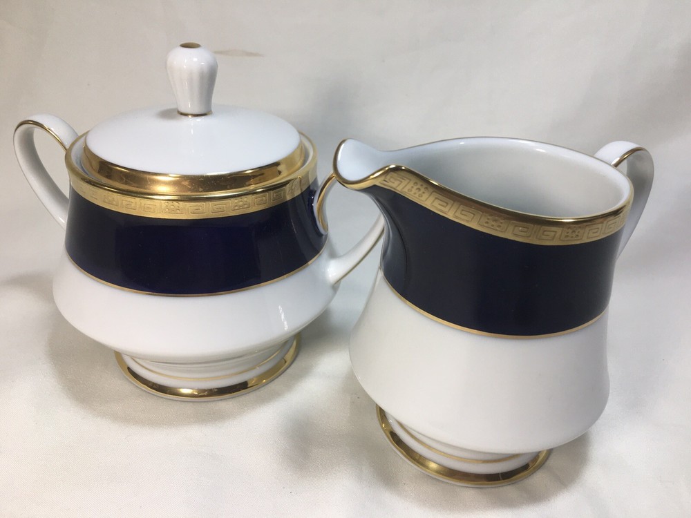 Noritake 'Valhalla' Covered SUGAR BOWL & CREAMER Set
