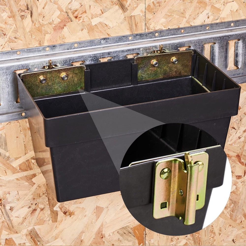 ENJ 2 Pack E-Track Basket Storage Bin, E Track Box for E-Track Systems, E Tra...