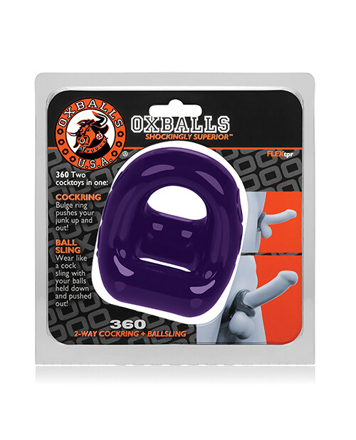 Oxballs 360 Ring & Ballsling - Eggplant