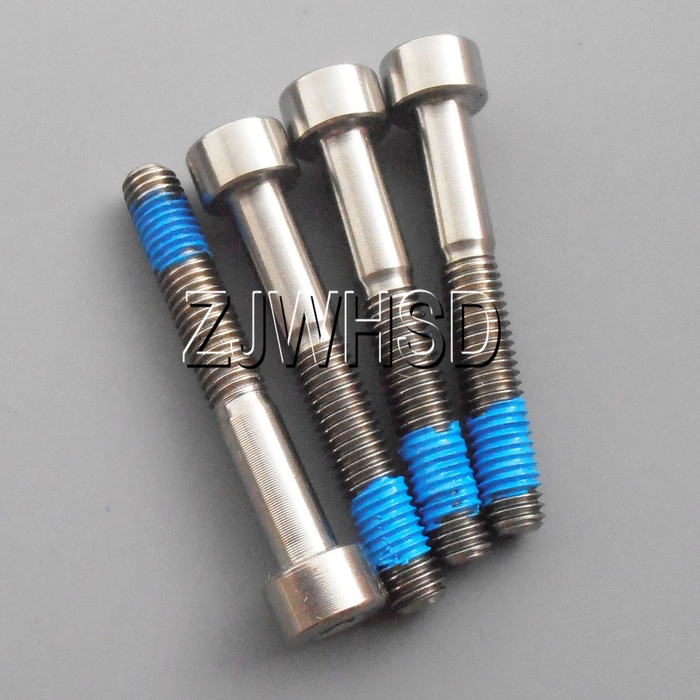 4pcs M5 x 35 mm Titanium Ti Screw Bolt Allen Hex Socket Cap Head + Thread Locker