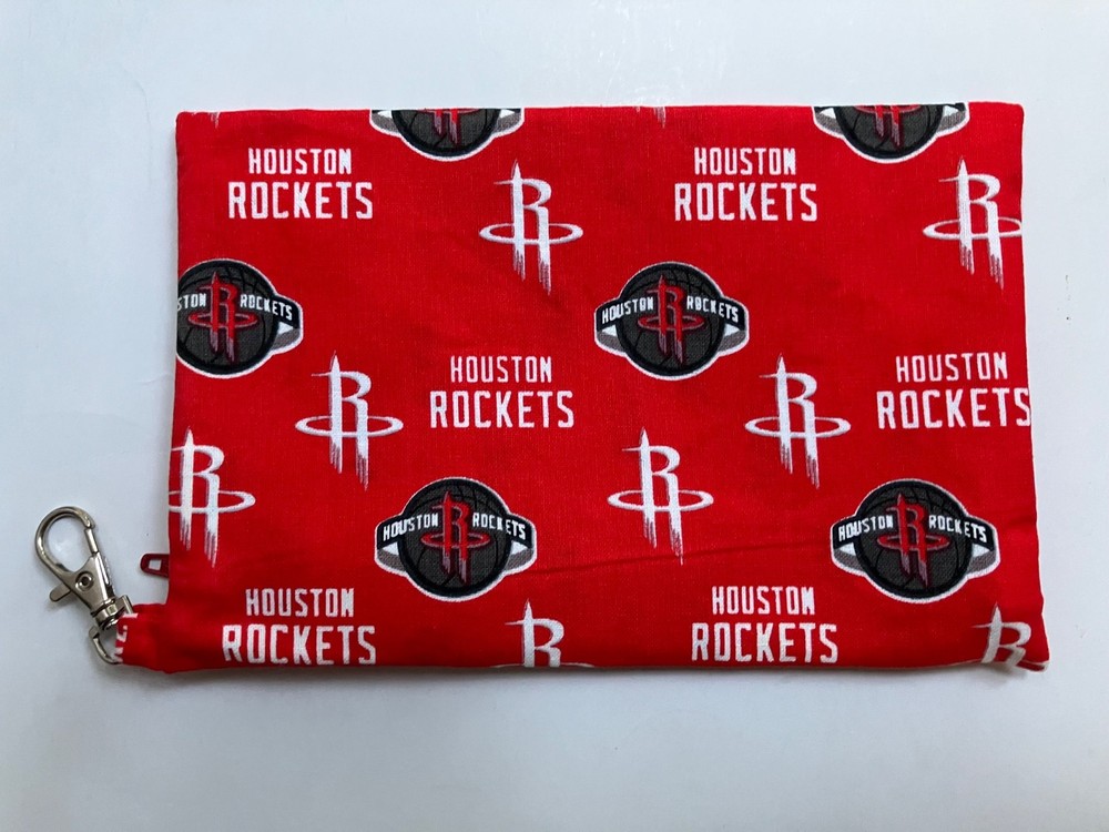 Houston Rockets logo small zippered bag
