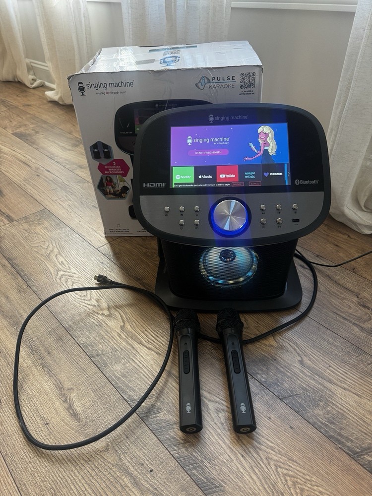 SINGING MACHINE ISM9033 WIFI TOUCHSCREEN KARAOKE SYSTEM TESTED