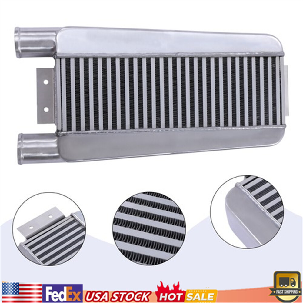 Universal Intercooler Turbo Front Mount 2.5" Inlet/Outlet Same One Side Aluminum
