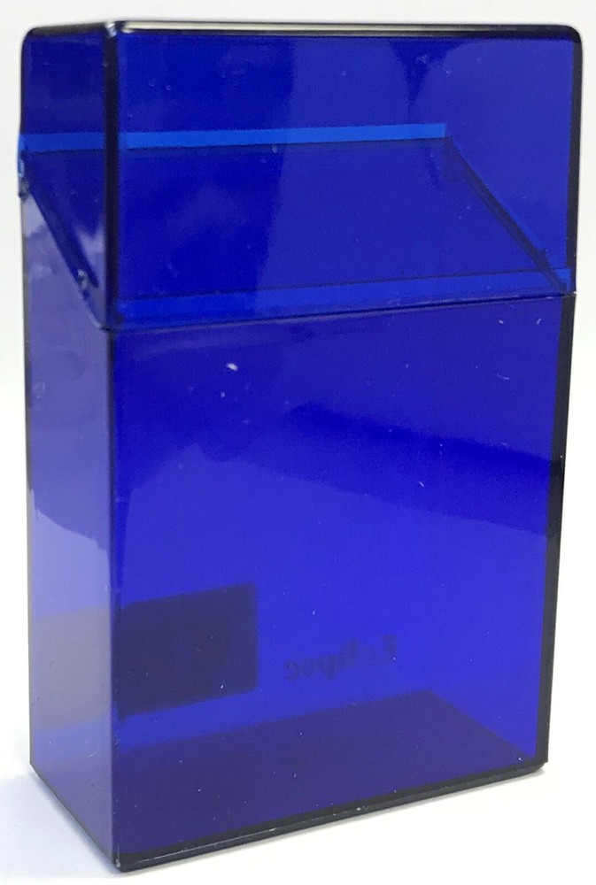 Eclipse Clear Blue Hard Plastic Crushproof Cigarette Case, 2ct, Kings, 3114T