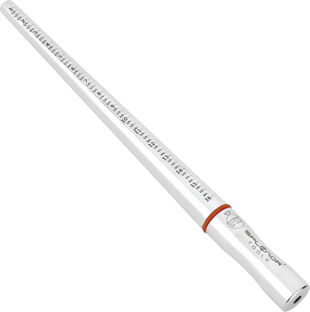 Splenor Tools 13" Solid Stainless Steel Un-grooved Ring Mandrel - for...