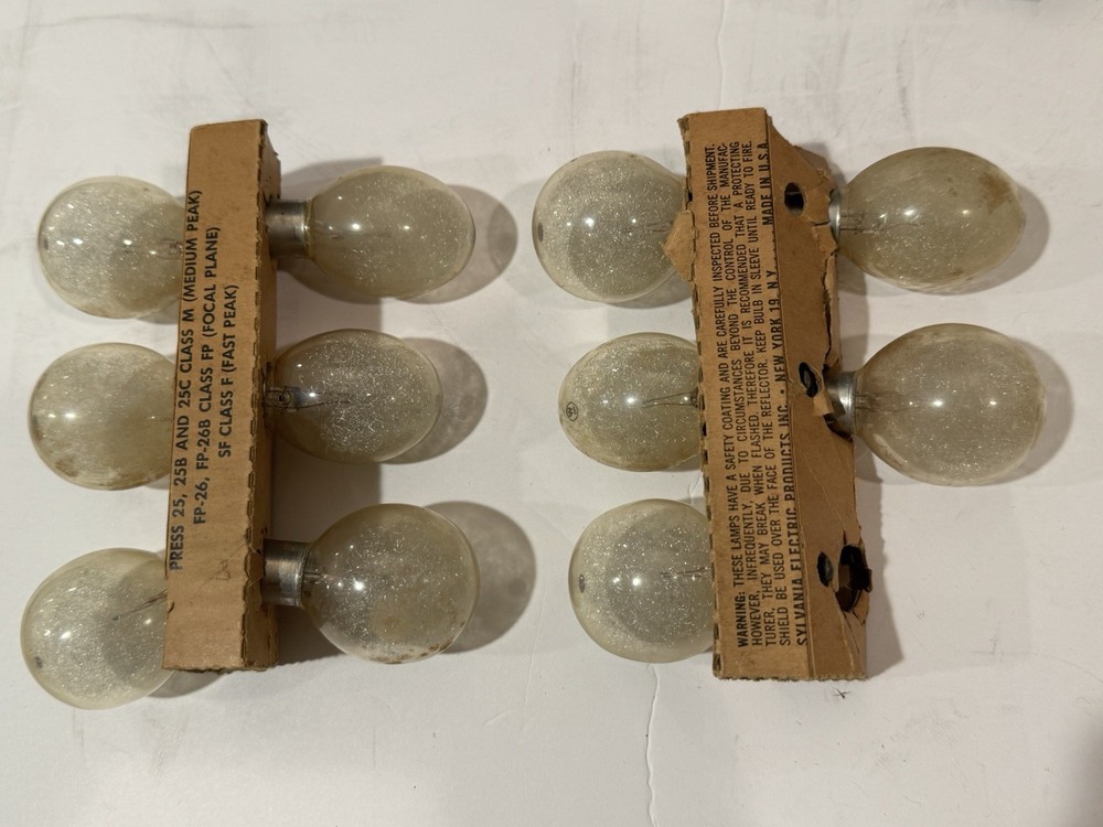vintage camera flash bulbs Random Assortment & Polaroid Fill (unopened) Exp 1981
