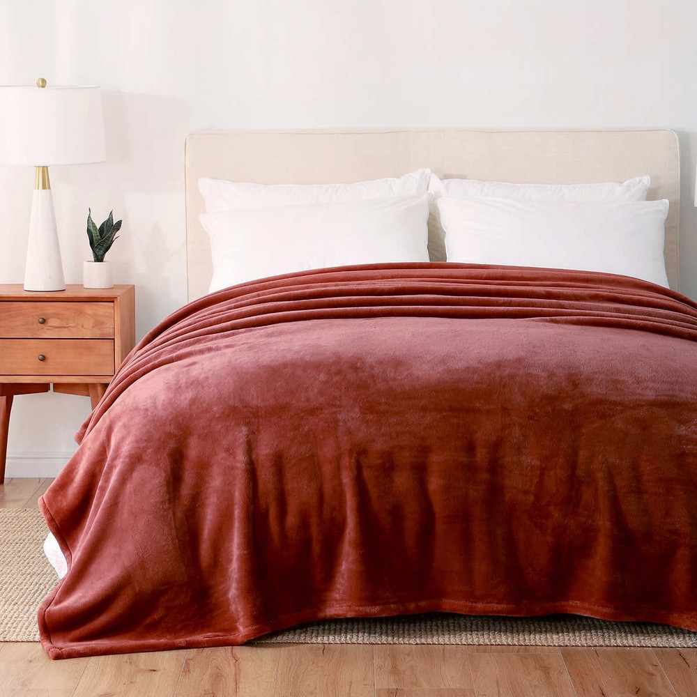 Berkshire Life, Plush Solid LuxeLoft Blanket (Choose Color + Size)