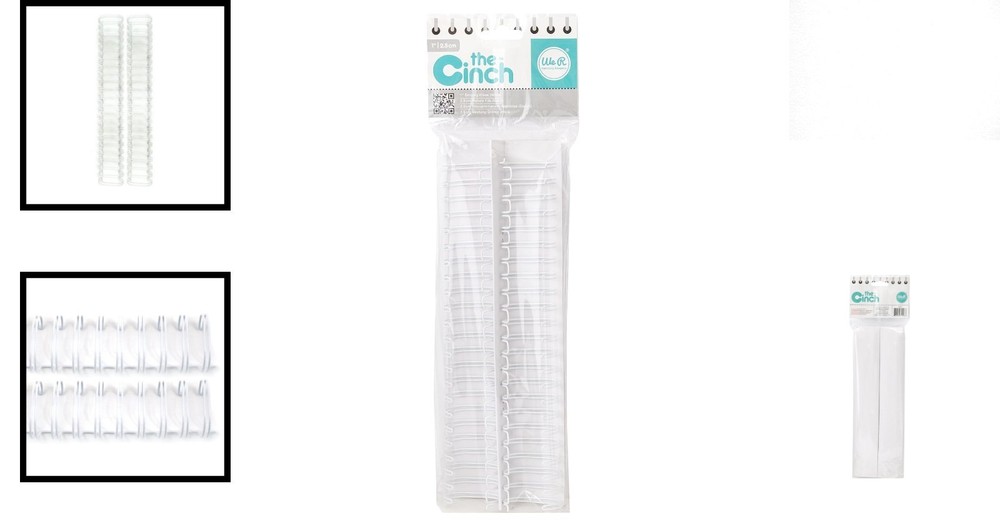 Creative 1-Inch White Binding Wire - Ideal for Crafts & Book Projects (2 Pack)